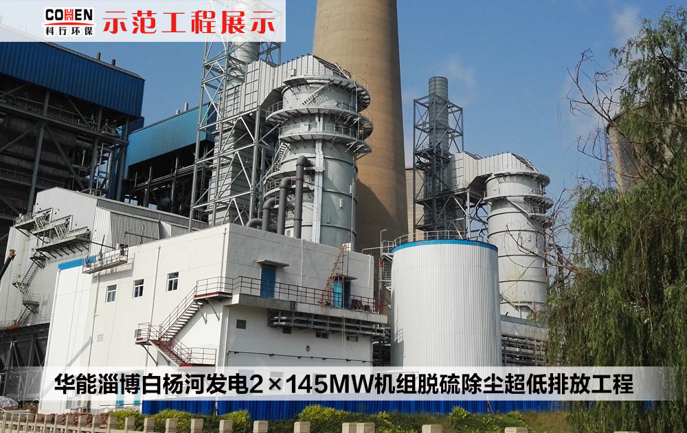 华能淄博白杨河发电2×145MW机组脱硫除尘超低排放工程